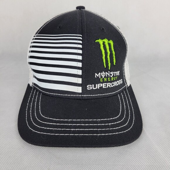 Monster Energy Supercross Snapback Mesh Hat Motocross MotoX Racing Dirt Bike - Picture 1 of 8